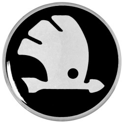 Emblematy na kołpaki i felgi do SKODA, silikonowe 3D (zamienniki)